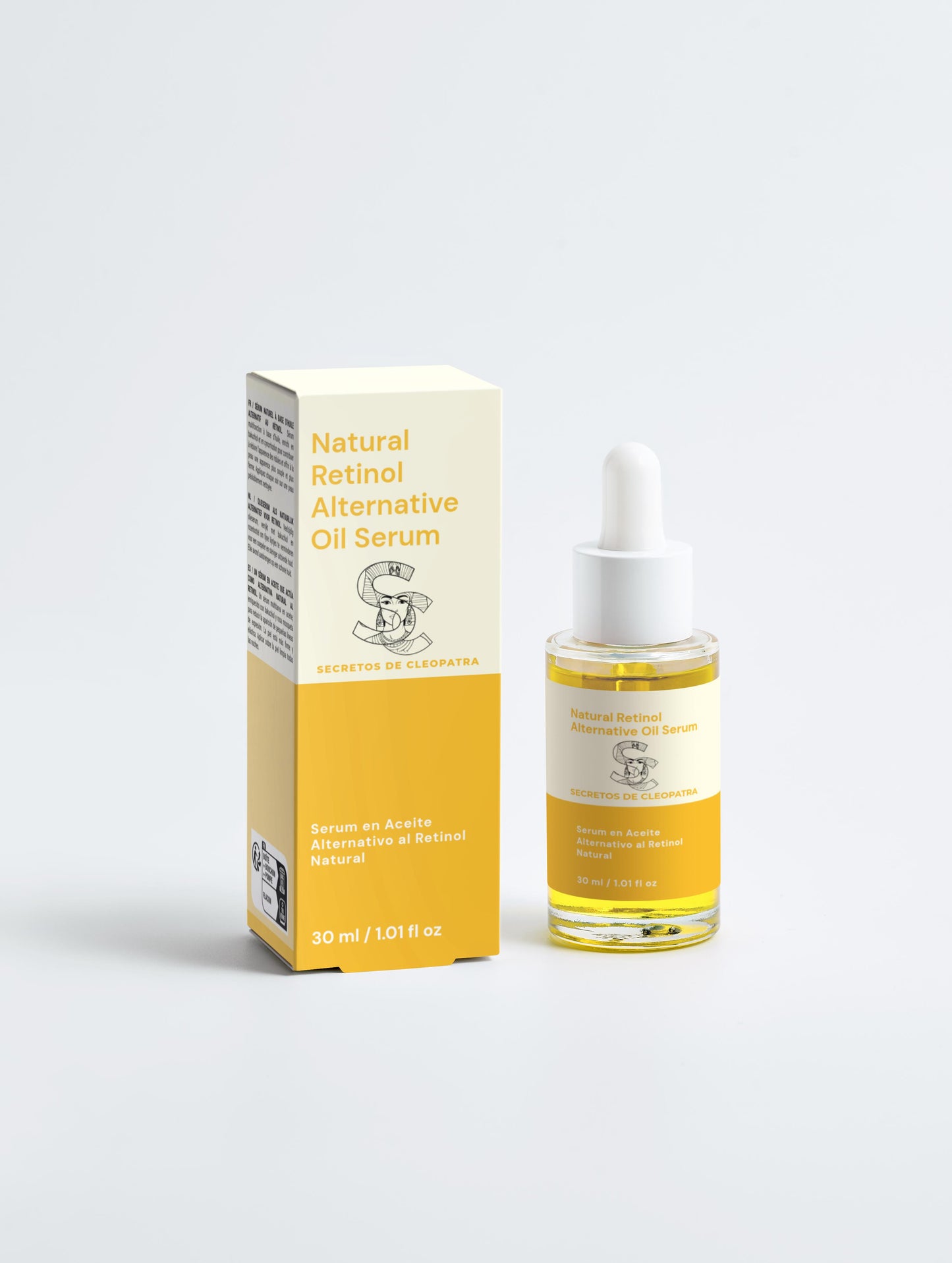 Sérum de Aceite Natural con Bakuchiol 30ml – Alternativa Suave al Retinol para una Piel Radiante y Firme (Natural Retinol Alternative Oil Serum 30ml.)