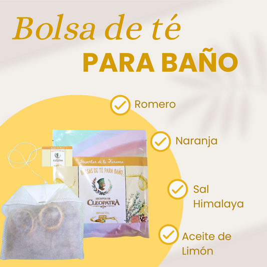 BOLSA DE TÉ PARA BAÑO LIMÓN