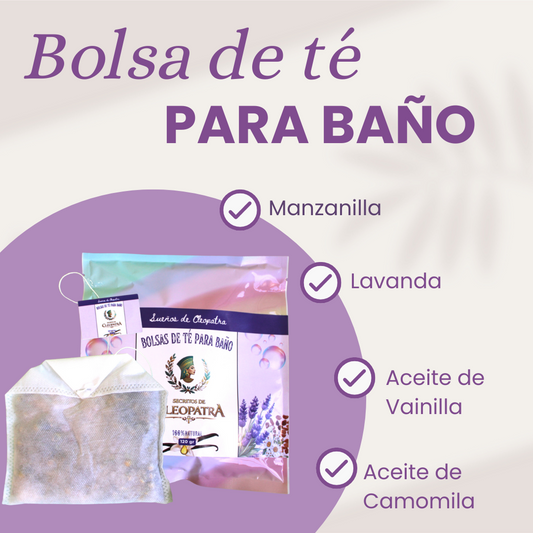 BOLSA DE TÉ PARA BAÑO LAVANDA